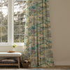 Abstract Blue Fabric - Ambleside Printed Cotton Fabric (By The Metre) Teal Voyage Maison