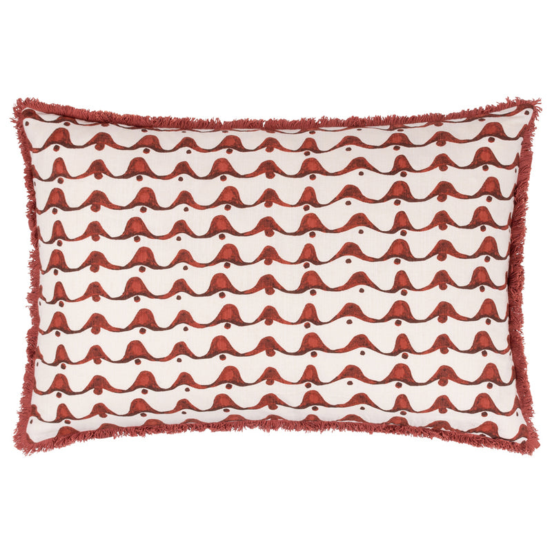 Hoem Avery Cushion Cover in Chestnut Red