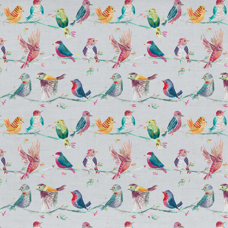Voyage Maison Birdy Branch Printed Cotton Fabric in Blossom