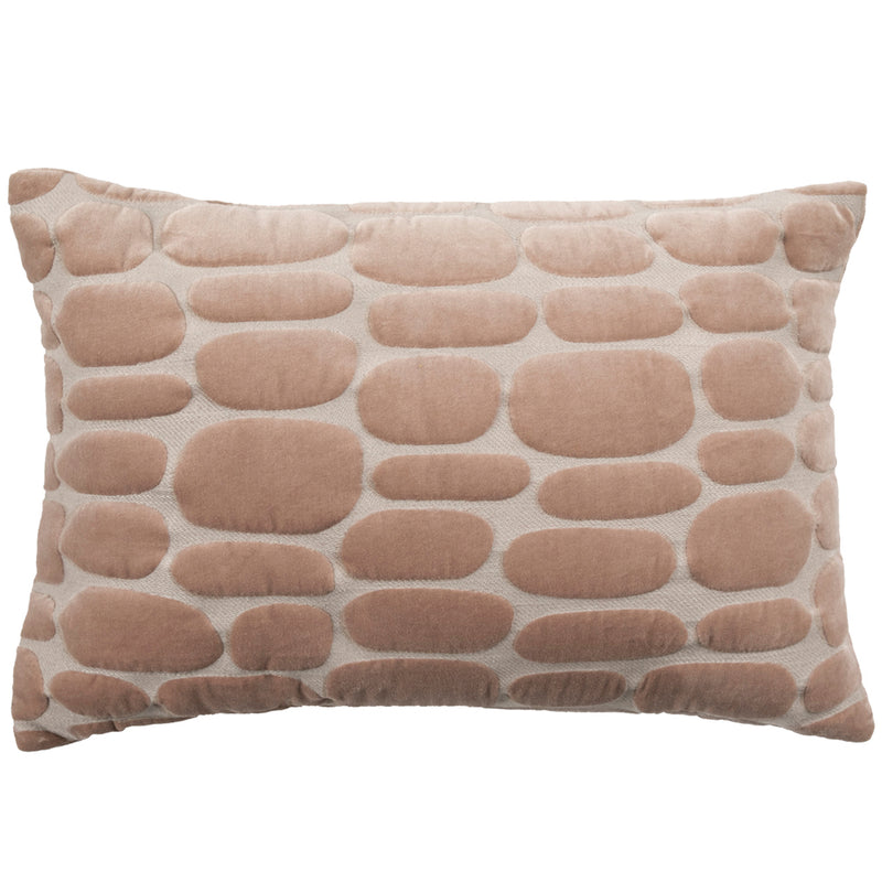 Additions Boulder Embroidered Cushion Cover in Coral