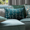 Additions Boulder Embroidered Cushion Cover in Ocean