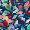 Voyage Maison Brympton Printed Fine Lawn Cotton Apparel Fabric in Flame Navy