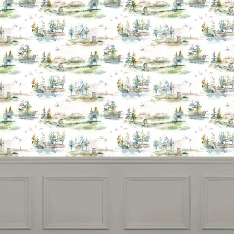 Voyage Maison Caledonian Forest 1.4m Wide Width Wallpaper in Topaz