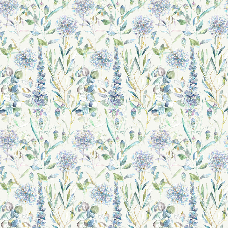 Voyage Maison Carneum Floral Printed Cotton Fabric in Capri