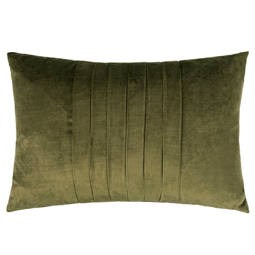 Voyage Maison Chiaso Velvet Cushion Cover in Olive