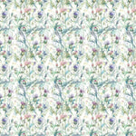 Voyage Maison Cirsium Printed Cotton Fabric in Damson/Natural