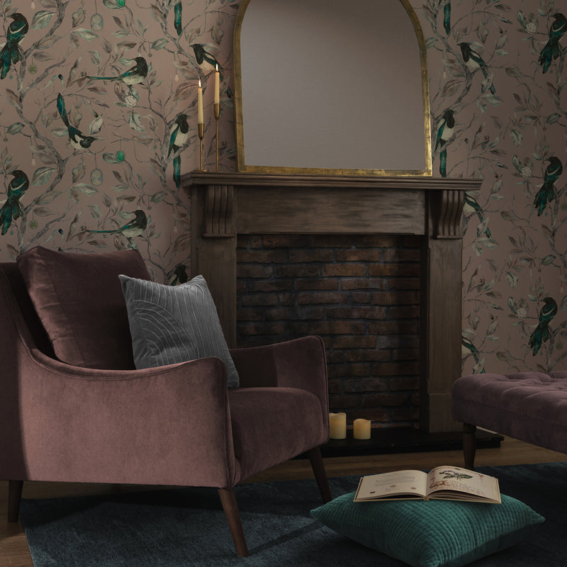 Voyage Maison Collector 1.4m Wide Width Wallpaper in Blush