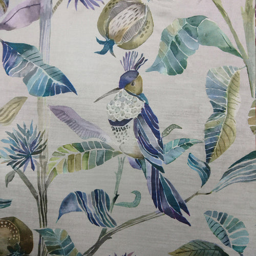 Voyage Maison Colyford Printed Velvet Fabric in Periwinkle