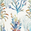 Voyage Maison Coral Reef Printed Cotton Fabric in Cobalt