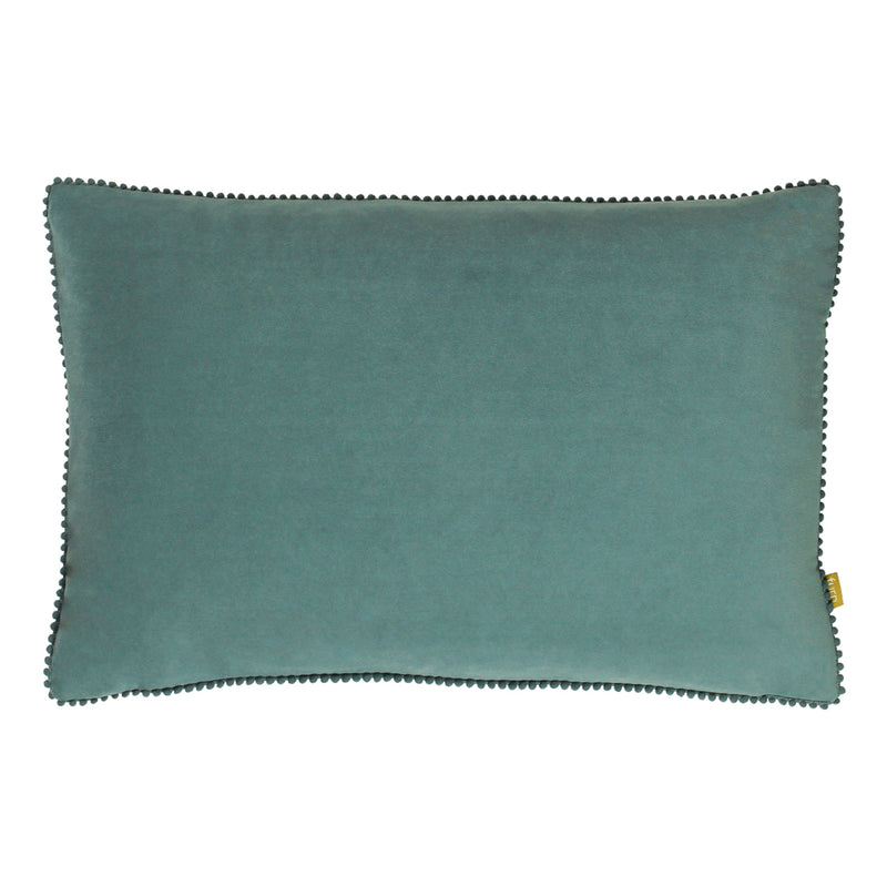 furn. Cosmo Rectangular Velvet Cushion Cover in Blue