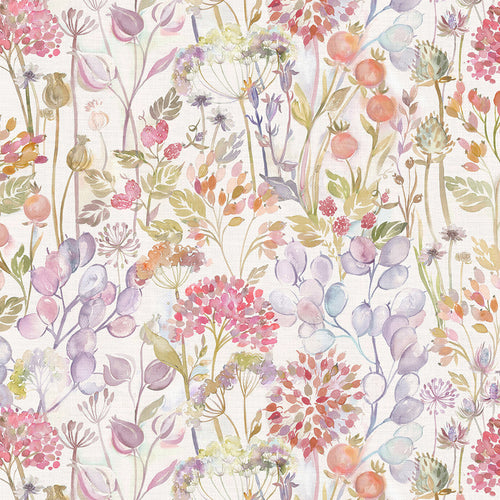 Voyage Maison Country Hedgerow Printed Cotton Fabric in Autumn/Cream