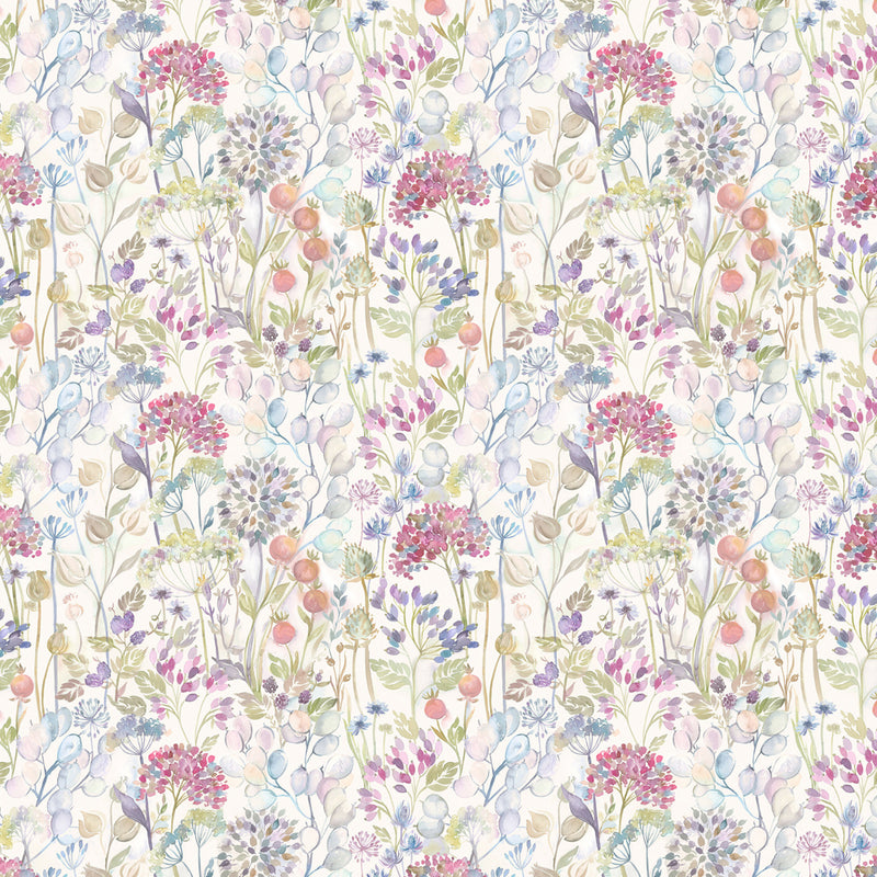 Voyage Maison Country Hedgerow Printed Cotton Fabric in Classic/Cream