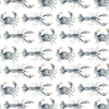 Voyage Maison Crustaceans Printed Cotton Fabric in Slate