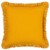 Floral Gold Cushions - Daisy Frill Embroidered Velvet Cushion Cover Gold furn.