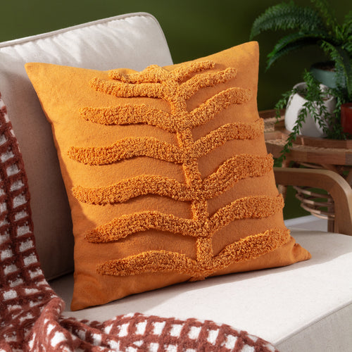 furn. Dakota Tufted Cushion Cover in Mustard