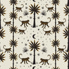 furn. Desert Monkey Exotic Printed Reversible Duvet Cover Set in Amber