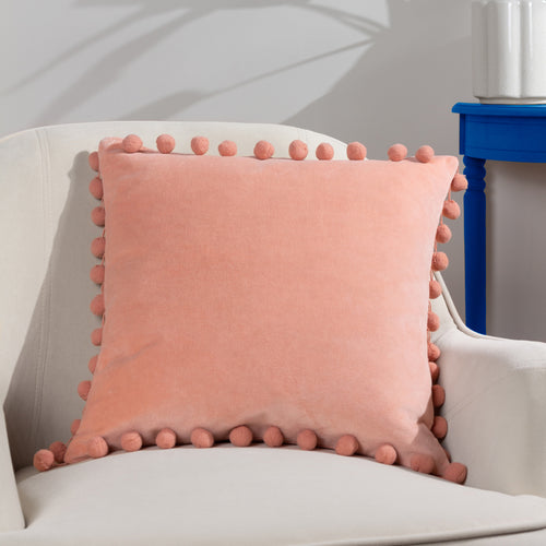 furn. Dora Square Cushion Cover in Pale Pink