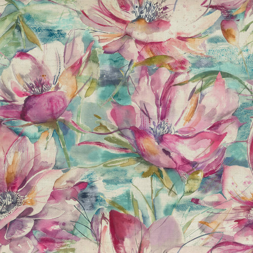 Voyage Maison Dusky Blooms Printed Cotton Fabric in Sweetpea