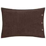 furn. Effron Washed Velvet Cushion Cover in Brown
