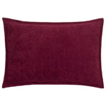 furn. Effron Washed Velvet Cushion Cover in Cherry