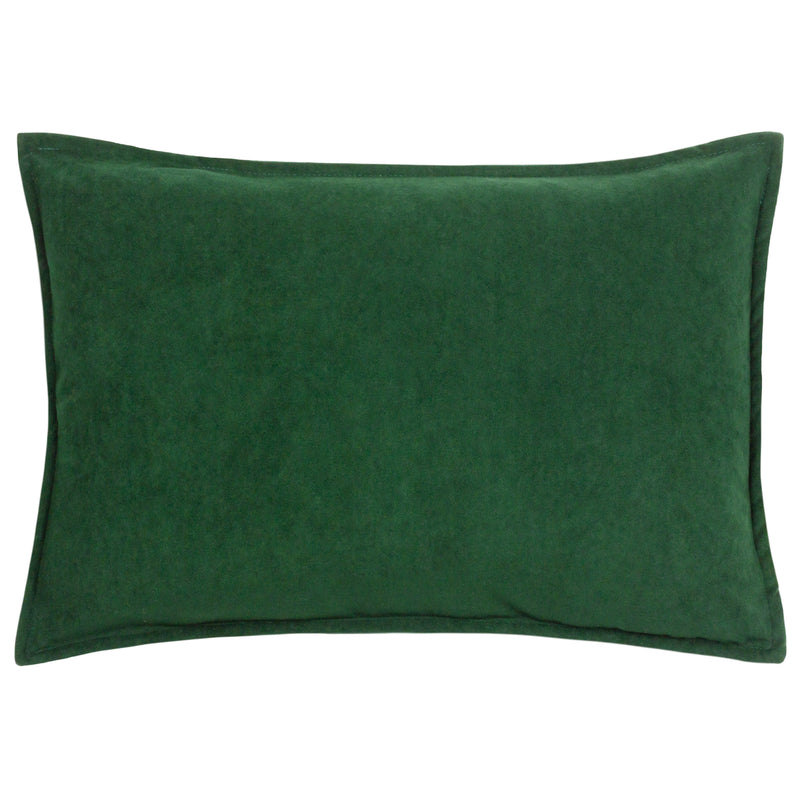 furn. Effron Washed Velvet Cushion Cover in Forest