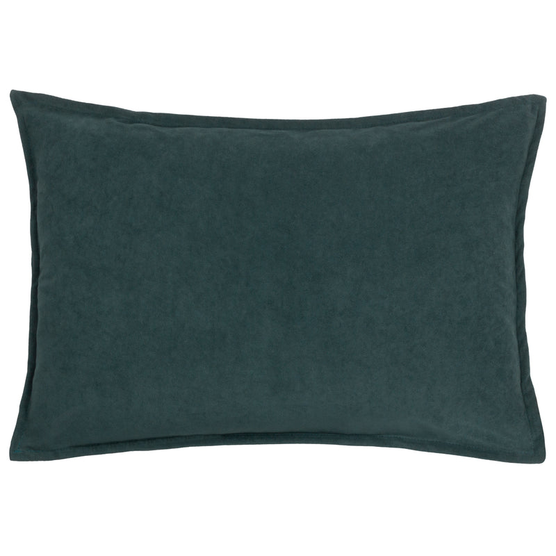 furn. Effron Washed Velvet Cushion Cover in Slate Blue