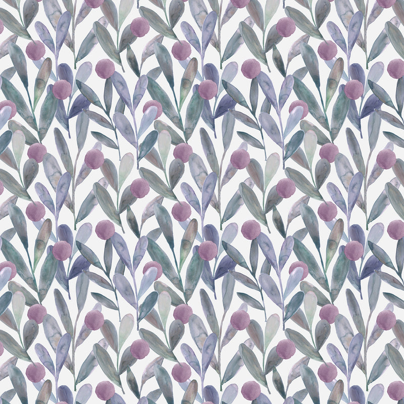 Voyage Maison Enso Printed Cotton Fabric in Violet