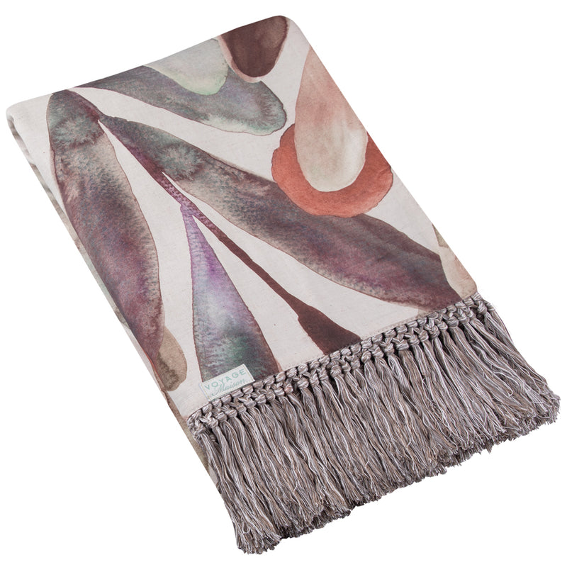 Voyage Maison Enso Printed Throw in Mulberry
