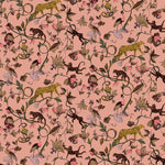 furn. Exotic Wildlings Wallpaper in Blush