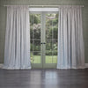 Voyage Maison Fernbank Embroidered Pencil Pleat Curtains in Silver