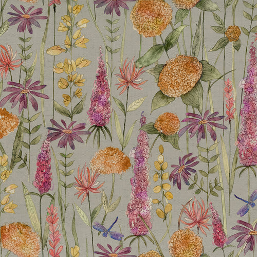Voyage Maison Florabunda Printed Cotton Fabric in Russet/Beige