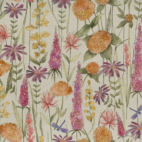 Voyage Maison Florabunda Printed Cotton Fabric in Russet/Cream