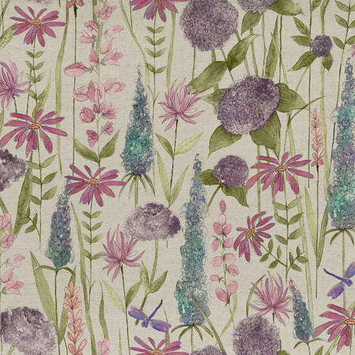 Voyage Maison Florabunda Printed Cotton Fabric in Verde/Cream
