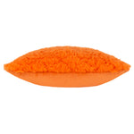 Heya Home Fluff Ball Faux Fur Cushion Cover in Orange Fever