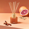 furn. Wildlings Amber, Cinnamon + Mandarin Scented Reed Diffuser in Warm Sienna