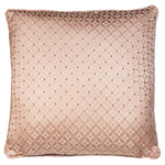 Prestigious Textiles Frame Embroidered Geometric Piped Cushion Cover in Rose