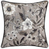 Floral Beige Cushions - Harlington Botany Floral Piped Cushion Cover Sepia Wylder Nature