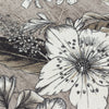 Floral Beige Cushions - Harlington Botany Floral Piped Cushion Cover Sepia Wylder Nature
