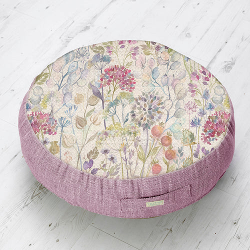 Voyage Maison Hedgerow Printed Floor Cushion in Green