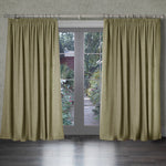 Voyage Maison Helmsley Woven Pencil Pleat Curtains in Sage
