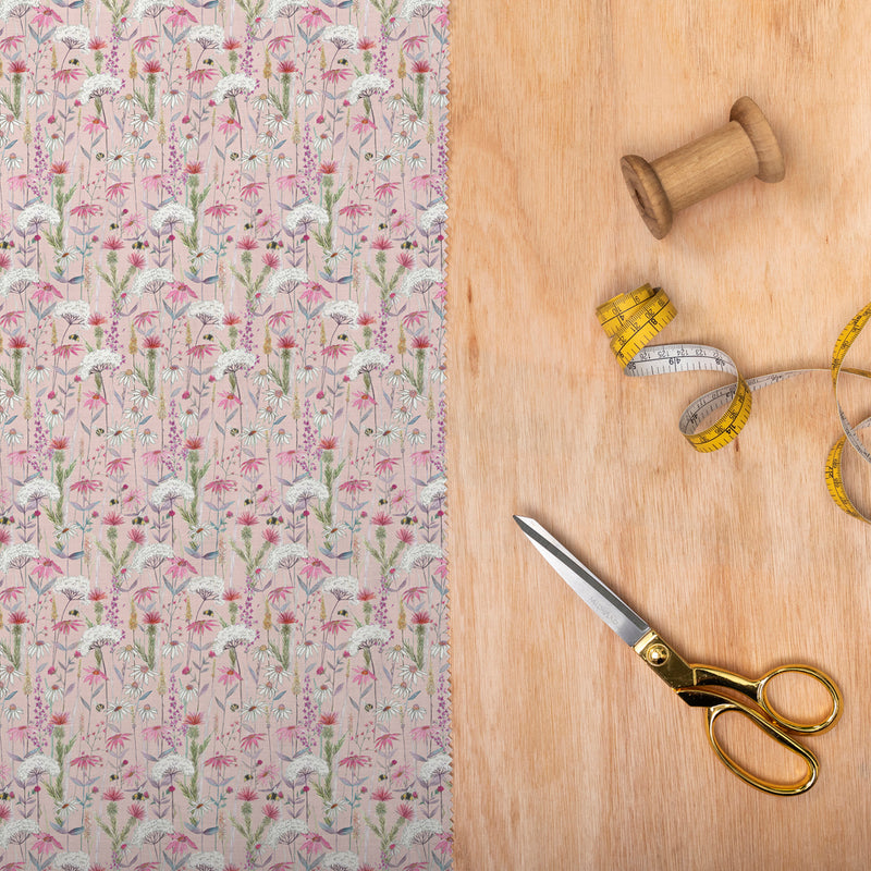 Voyage Maison Hermione Printed Fine Lawn Cotton Apparel Fabric in Blush