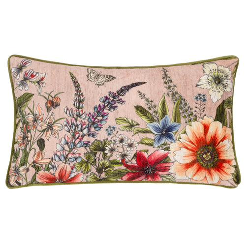 Floral Pink Cushions - Hidcote Manor Evelyn Floral Cushion Cover Blush Wylder Nature
