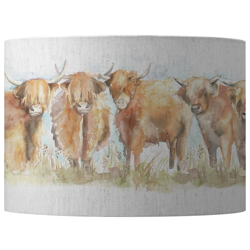 Voyage Maison Highland Cattle Eva Lamp Shade in Linen