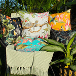 Evans Lichfield Hummingbird Outdoor Cushion Cover in Blue