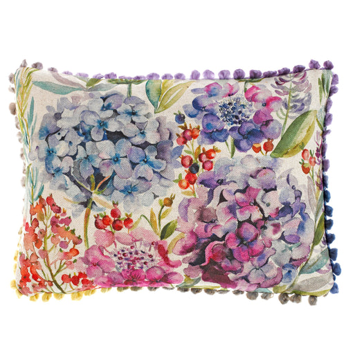 Voyage Maison Hydrangea Small Printed Cushion Cover in Purple