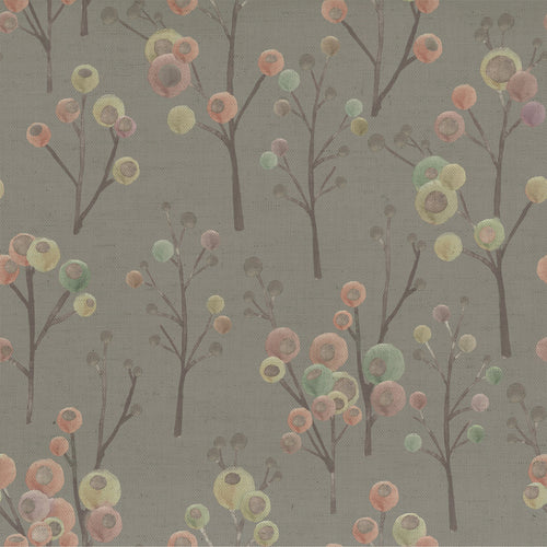 Voyage Maison Ichiyo Blossom Printed Cotton Fabric in Granite