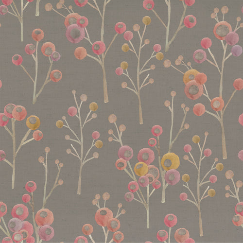 Voyage Maison Ichiyo Blossom Printed Cotton Fabric in Mulberry