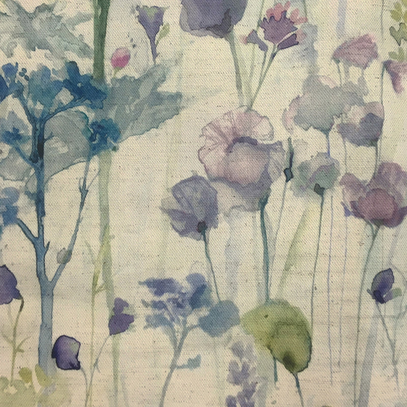 Voyage Maison Ilinizas Printed Cotton Fabric in Violet Natural