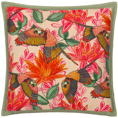 Animal Multi Cushions - Iniko Parrots Tropical Cushion Cover Multicolour Wylder Tropics