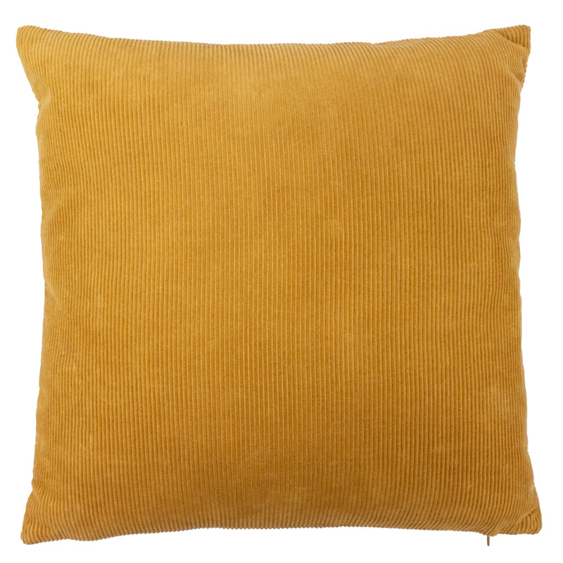 furn. Jagger Ribbed Corduroy Cushion Cover in Ochre Yellow